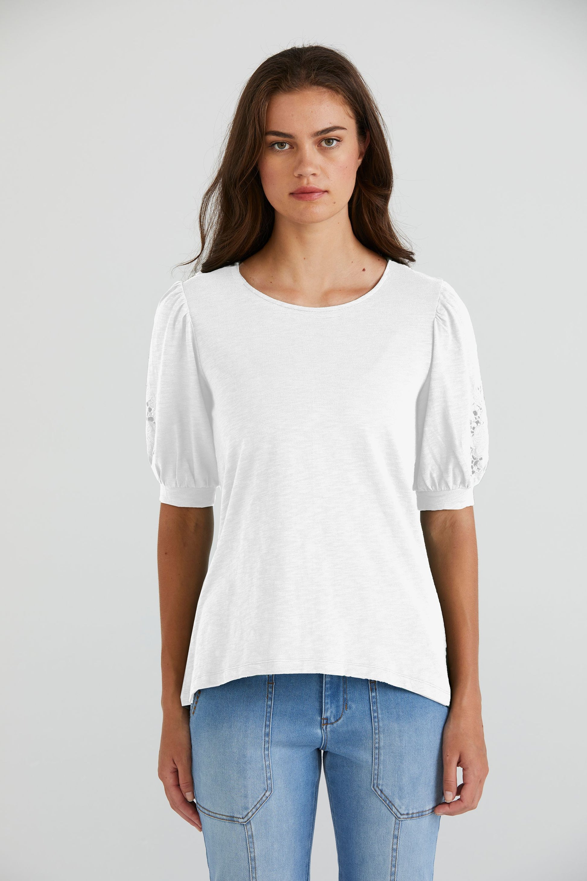 LANIA BAILEY TOP - WHITE - THE VOGUE STORE