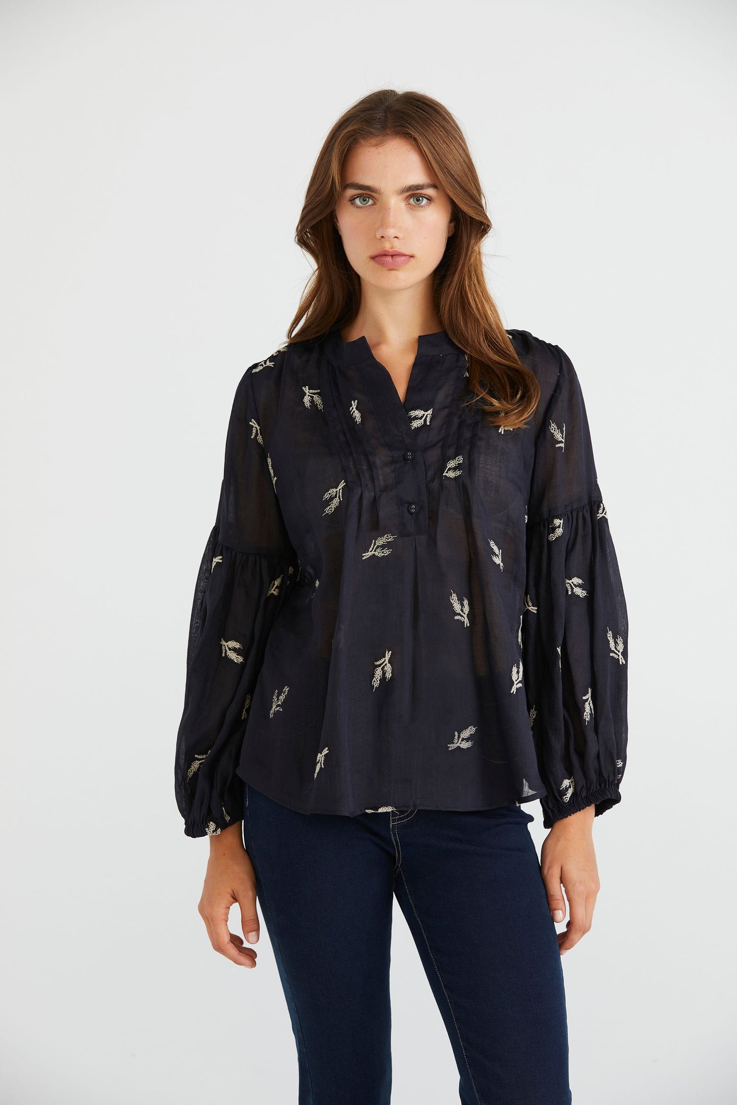 LANIA CATALINA SHIRT - INK - THE VOGUE STORE