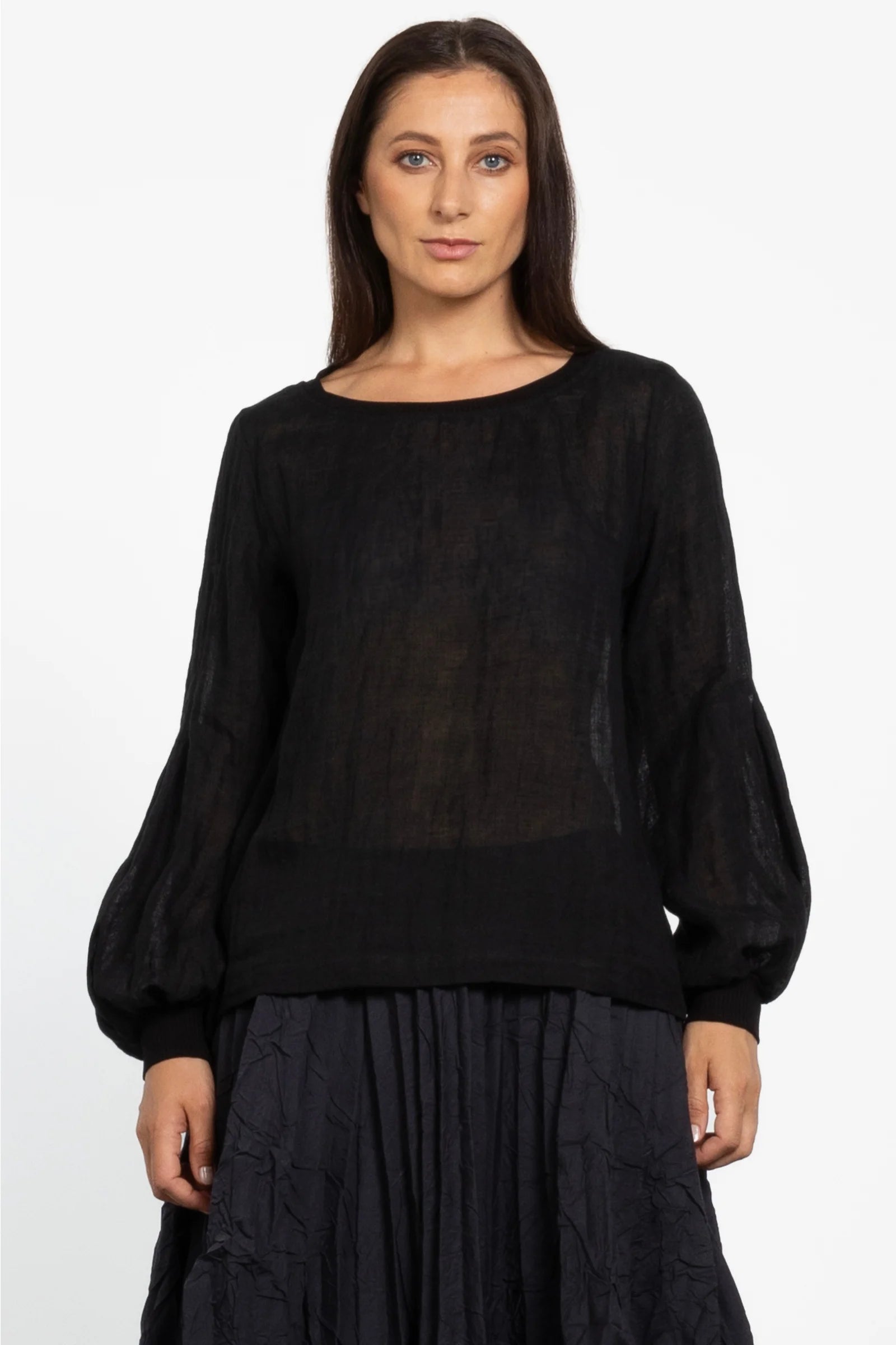 REPERTOIRE PHOEBIE TOP - BLACK - THE VOGUE STORE