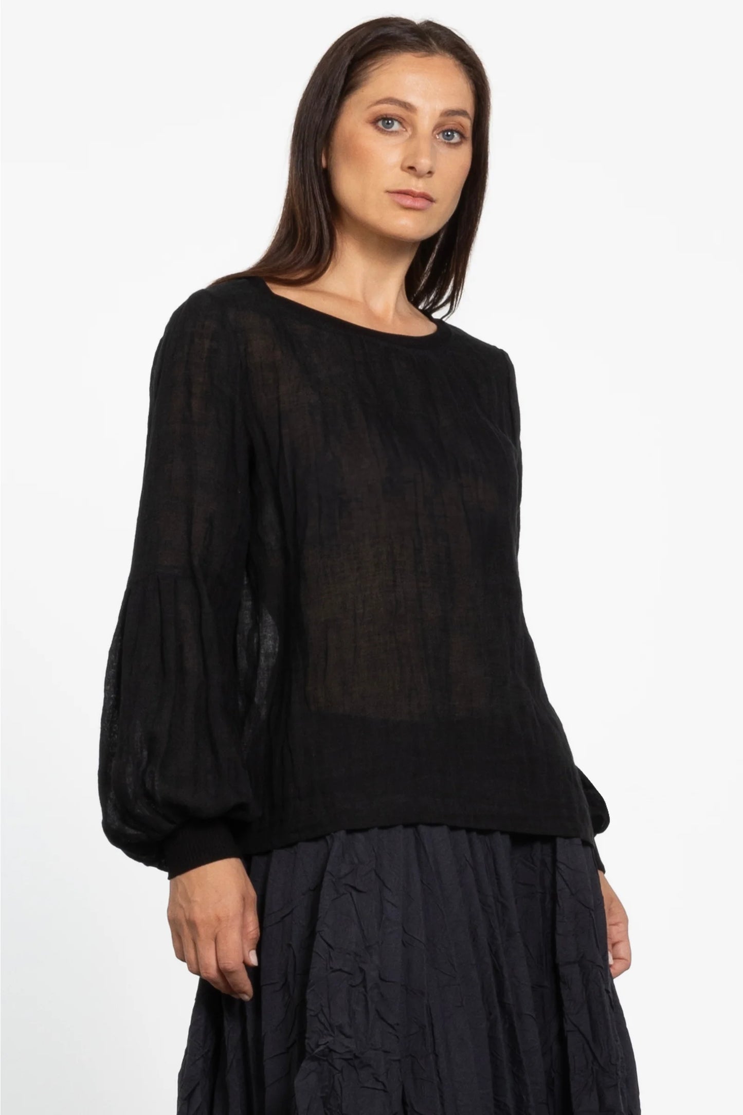 REPERTOIRE PHOEBIE TOP - BLACK - THE VOGUE STORE