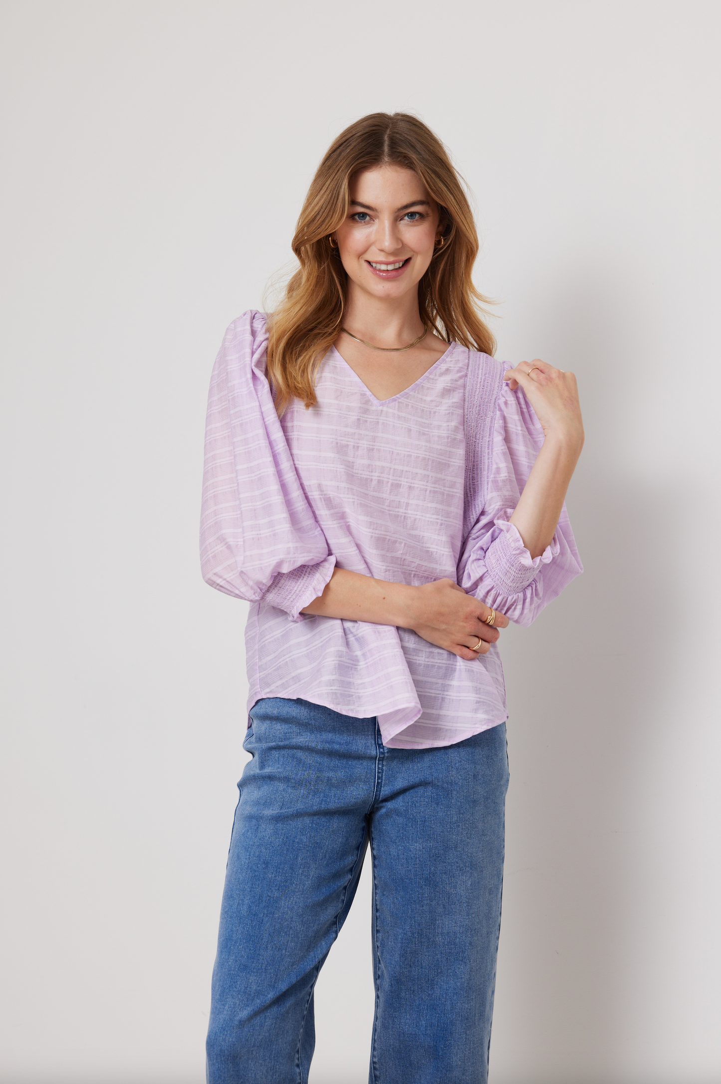 DUO MINET TOP - LILAC - THE VOGUE STORE