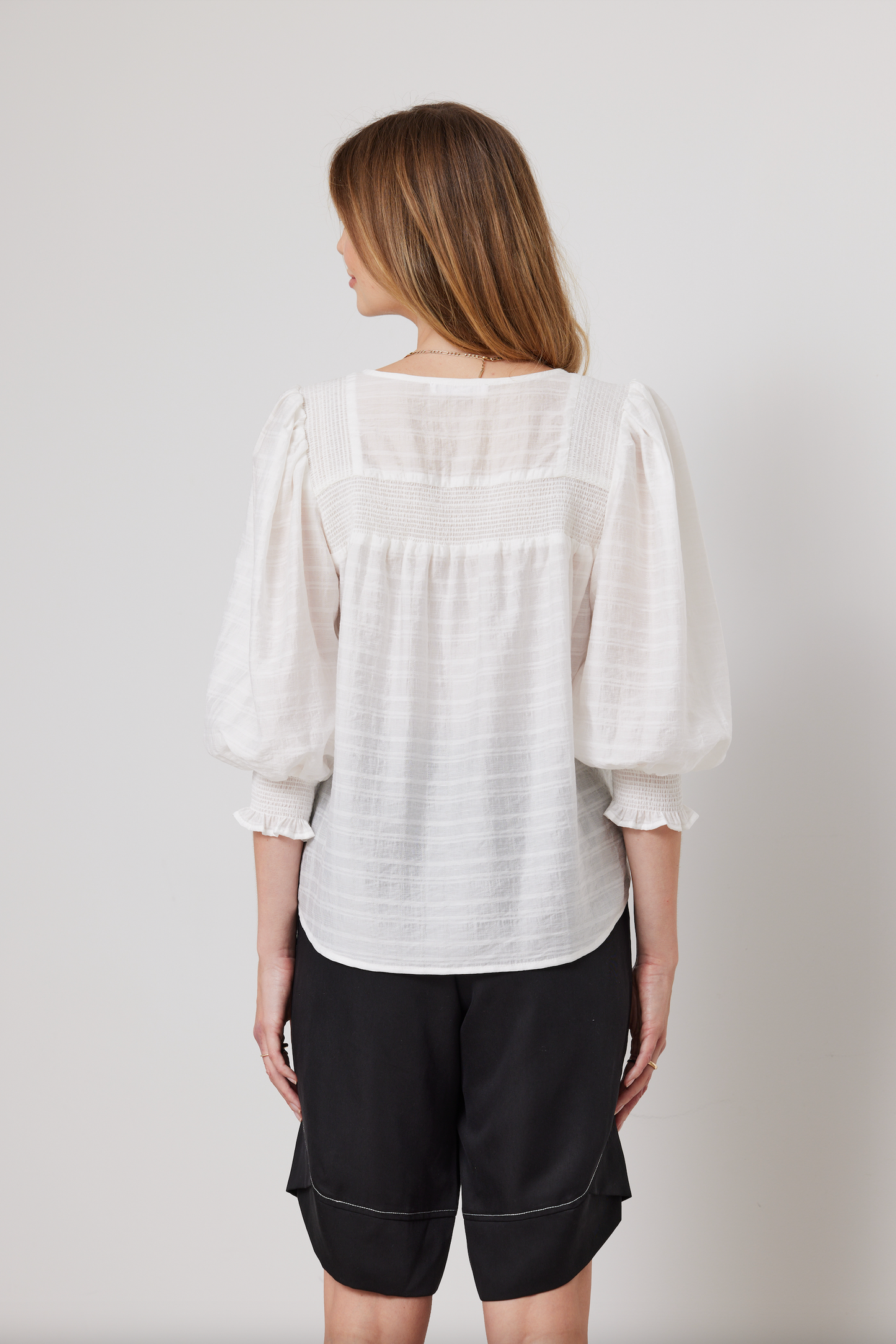 DUO MINET TOP - WHITE - THE VOGUE STORE