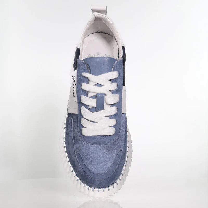 MINX RACER - DENIM SATIN SUEDE - THE VOGUE STORE