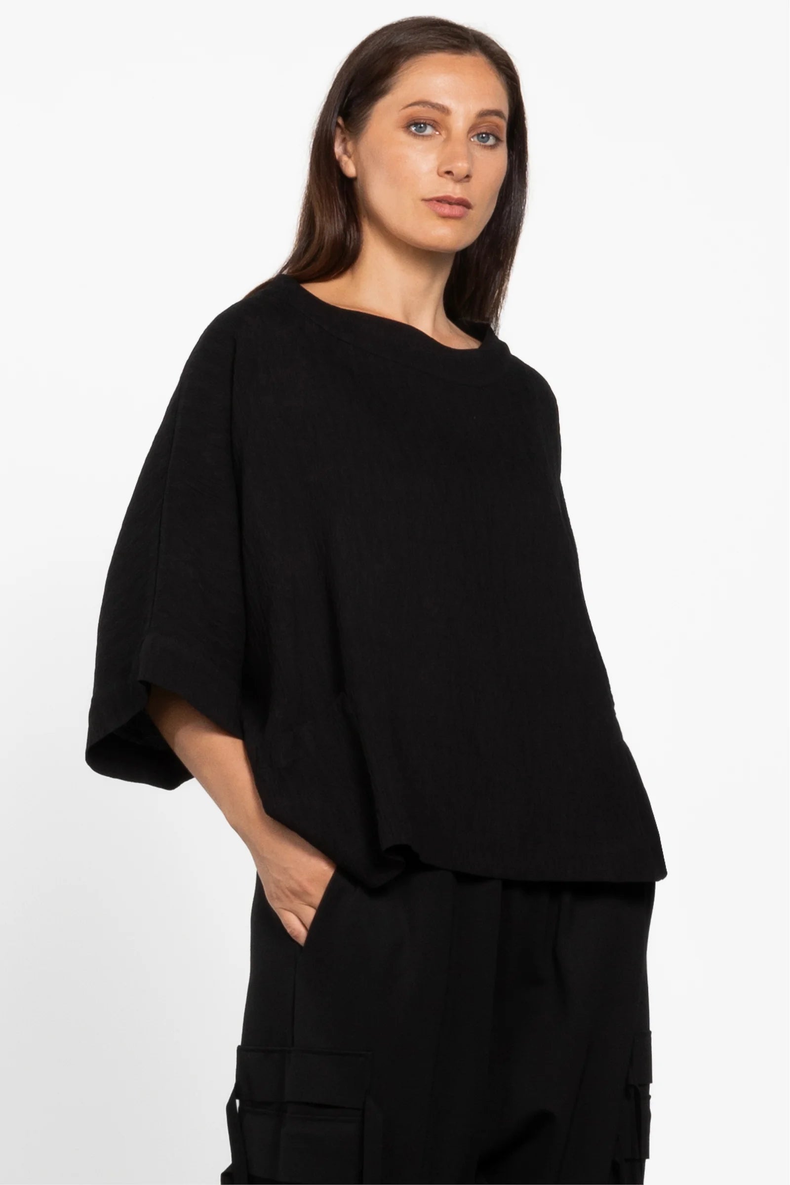 REPERTOIRE TESSA TOP - BLACK - THE VOGUE STORE