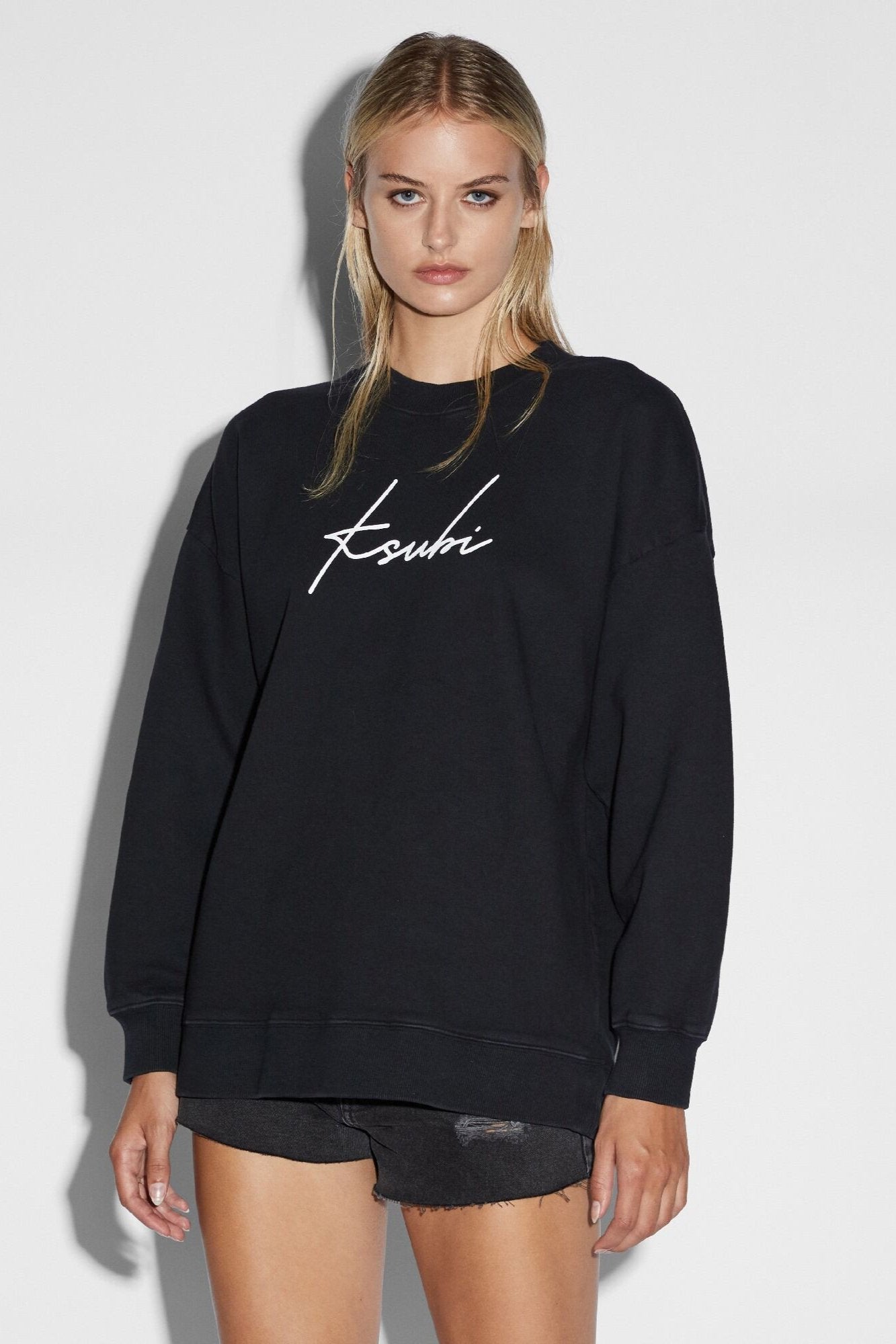 KSUBI SCRIPT OH G CREW - BLACK - THE VOGUE STORE