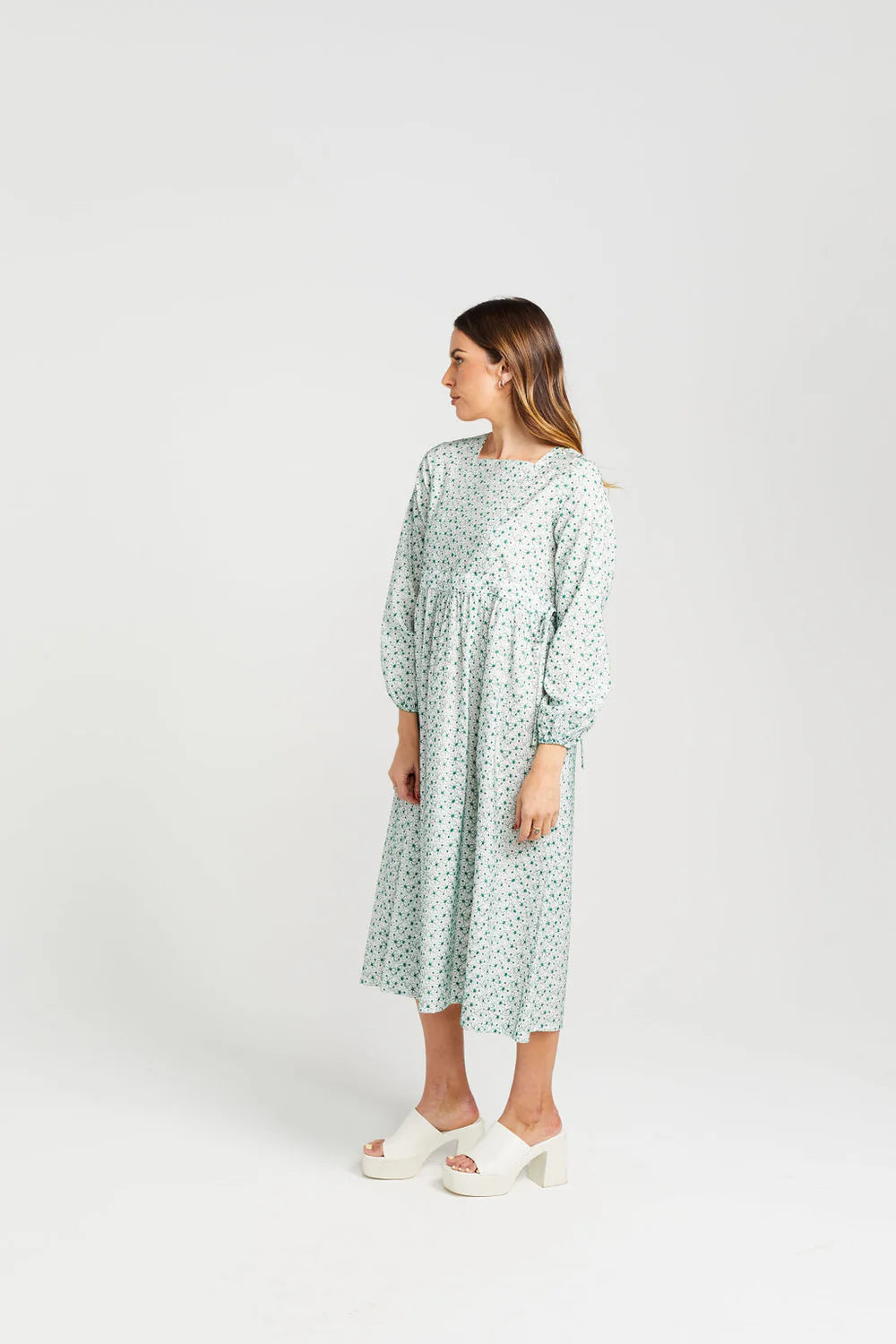 THING THING NELLIE DRESS - MALACHITE BLOOM - THE VOGUE STORE