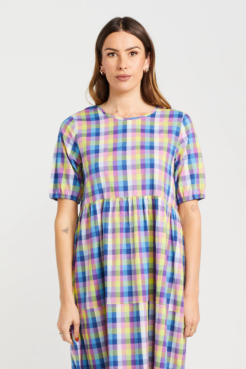 THING THING TIE UP LEAH DRESS - SUMMER PICNIC - THE VOGUE STORE