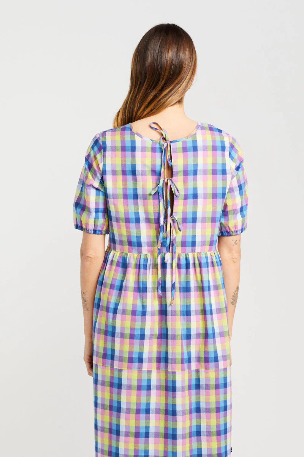 THING THING TIE UP LEAH DRESS - SUMMER PICNIC - THE VOGUE STORE