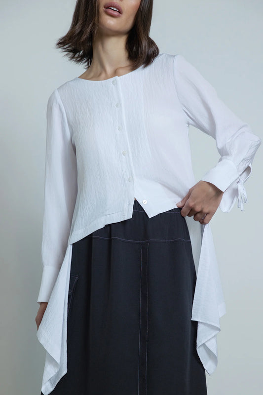 REPERTOIRE VOLTAIRE SHIRT - WHITE - THE VOGUE STORE