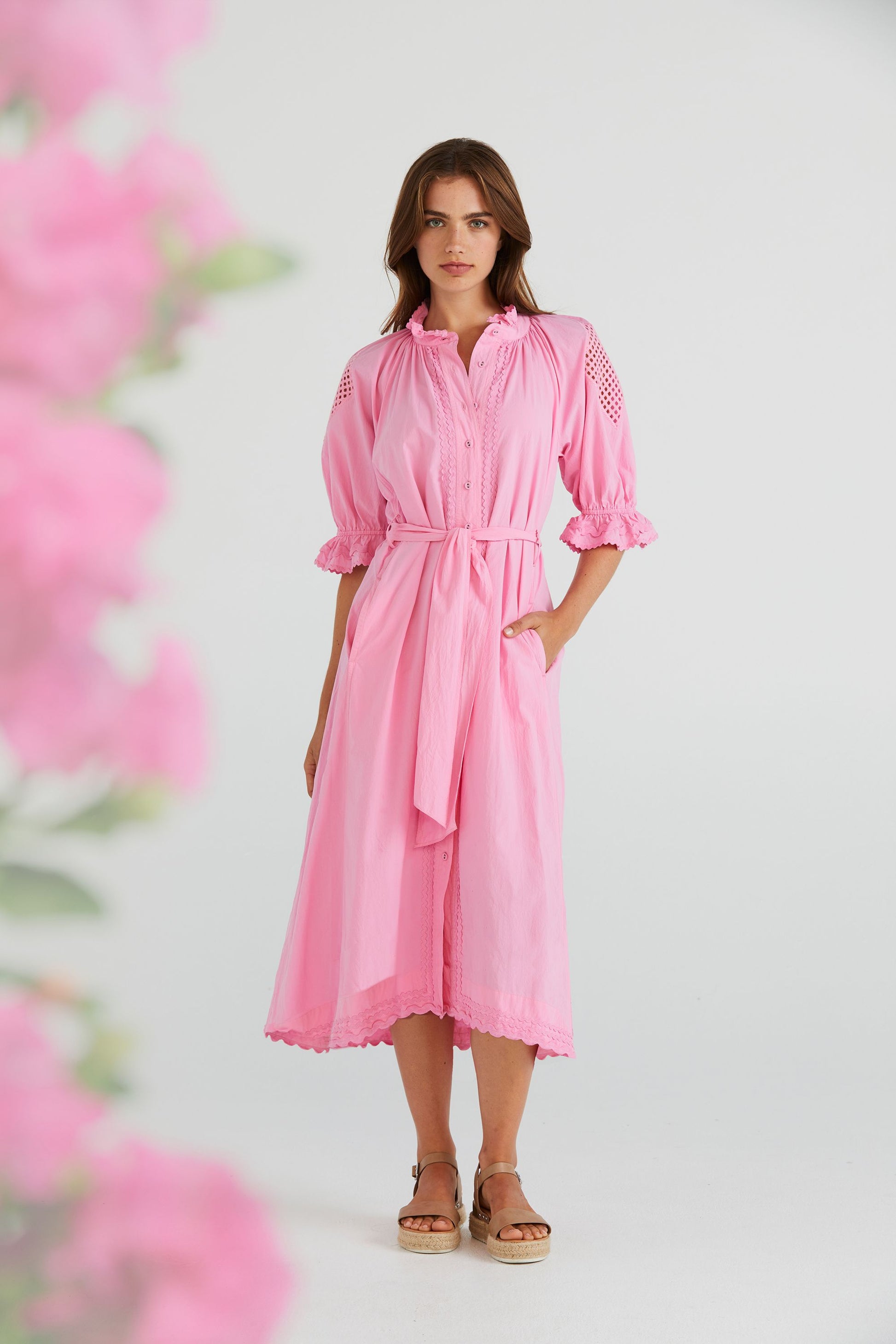 LANIA ISSEY DRESS - PINK - THE VOGUE STORE