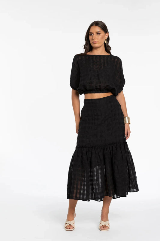 STYLE X LAB TAKE A CHANCE SKIRT - BLACK - THE VOGUE STORE