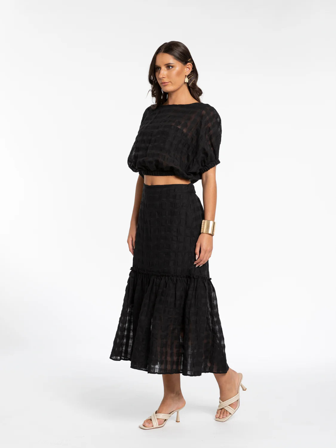 STYLE X LAB TAKE A CHANCE SKIRT - BLACK - THE VOGUE STORE