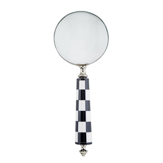 ARTISANAL MAGNIFYING GLASS - CHECKERED HANDLE